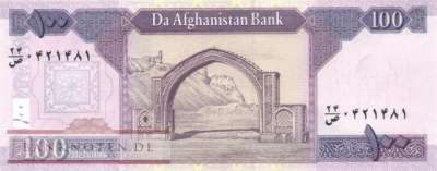 Afghanistan - 100  Afghanis (#075e_UNC)
