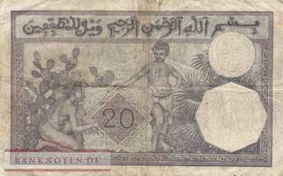 Algerien - 20  Francs (#078b_VG)