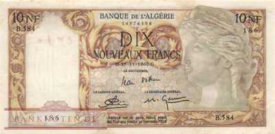 Algerien - 10  Nouveaux Francs (#119a-60_AU)