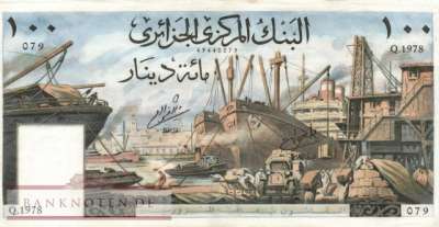 Algerien - 100  Francs (#125b_VF)