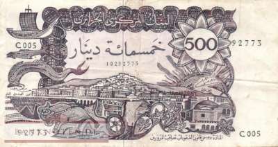 Algerien - 500  Dinars (#129a-2_VF)