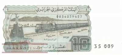 Algerien - 10  Dinars (#132a-U1_UNC)