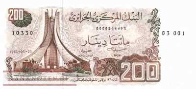 Algerien - 200  Dinars (#135a-U2_UNC)