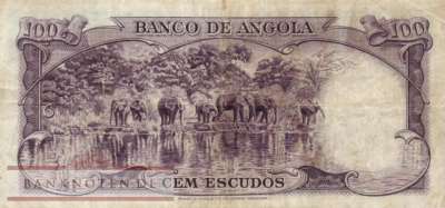 Angola - 100  Escudos (#089a_VF)