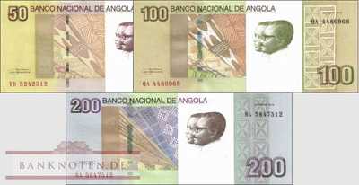 Angola: 50 - 200 Kwanzas (3 Banknoten)