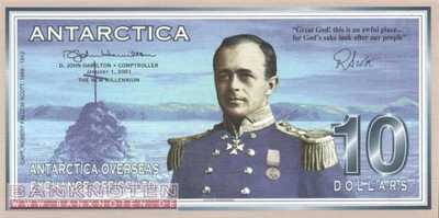 Antarctica - 10  Dollars - Privatausgabe (#010_UNC)