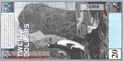Antarctica - 20  Dollars - SPECIMEN (#011S_UNC)