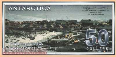 Antarctica - 50  Dollars - Privatausgabe (#012_UNC)