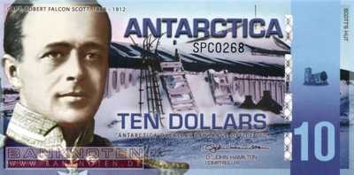 Antarctica - 10  Dollars - Privatausgabe (#030_UNC)