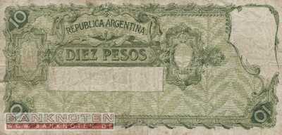Argentinien - 10  Pesos (#253a_F)