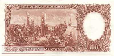 Argentinien - 100  Pesos (#277-G_XF)