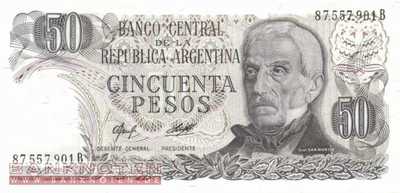 Argentinien - 50  Pesos (#301b_UNC)