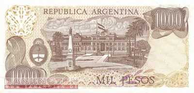 Argentinien - 1.000  Pesos (#304d-I-U2_UNC)