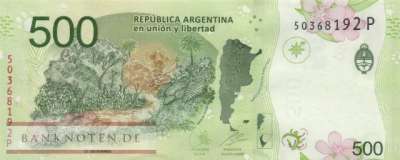 Argentinien - 500  Pesos (#365-P_UNC)
