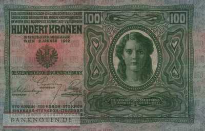 Österreich - 100  Kronen (#012_VF)
