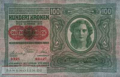 Österreich - 100  Kronen (#056_XF)