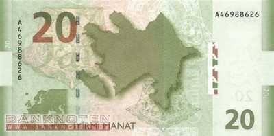 Aserbaidschan - 20  Manat (#028_UNC)