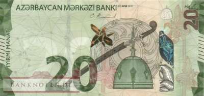 Aserbaidschan - 20  Manat (#041_UNC)