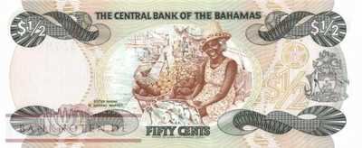 Bahamas - 50  Cents (#042a_UNC)