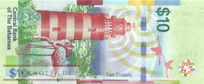 Bahamas - 10  Dollars (#079a_UNC)