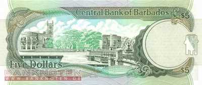 Barbados - 5  Dollars (#061_UNC)