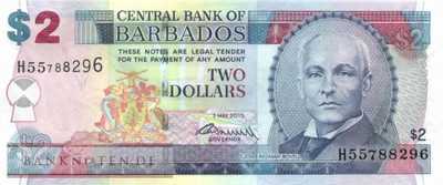 Barbados - 2  Dollars (#066c_UNC)