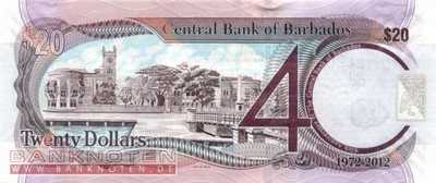 Barbados - 20  Dollars - 40 Jahre Zentralbank (#072_UNC)