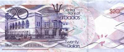 Barbados - 20  Dollars (#076a_UNC)