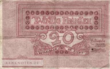 Belgien - 20  Francs (#067-19_F)
