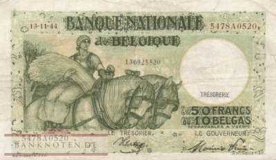 Belgien - 50  Francs (#106-44-U2_VF)