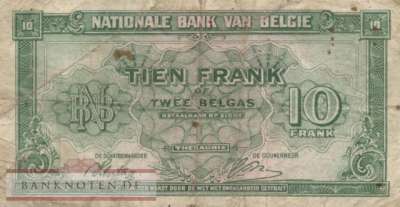 Belgien - 10 Francs (#122_VG)