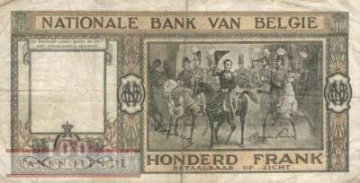 Belgien - 100  Francs (#126-2-49_F)
