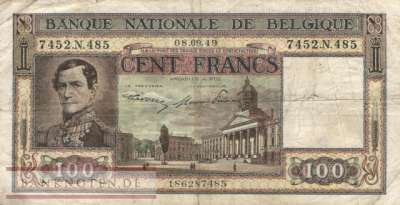 Belgien - 100  Francs (#126-2-49_F)