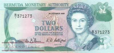 Bermudas - 2  Dollars (#034a_AU)