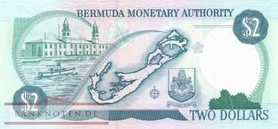 Bermudas - 2  Dollars (#040Ab_UNC)