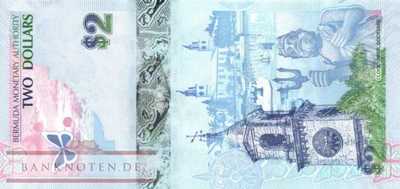 Bermudas - 2  Dollars (#057b_UNC)