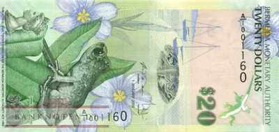 Bermuda - 20 Dollars (#060b_UNC)