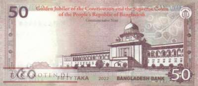 Bangladesch - 50  Taka - Gedenkbanknote (#071_UNC)