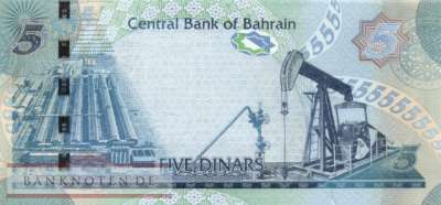 Bahrain - 5  Dinars (#032a_UNC)