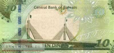 Bahrain - 10  Dinars (#033a_UNC)