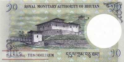 Bhutan - 10  Ngultrum - Ersatzbanknote (#029bR_UNC)