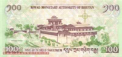 Bhutan - 100  Ngultrum - Royal Wedding Gedenkbanknote (#035_UNC)