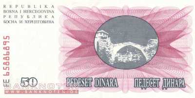 Bosnien Herzegowina - 50  Dinara (#012a_UNC)