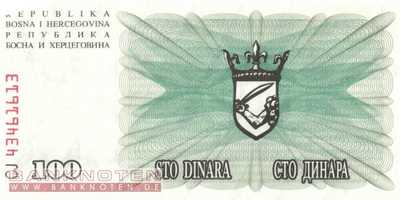 Bosnien Herzegowina - 100  Dinara (#013a_UNC)