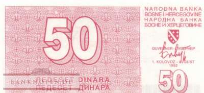 Bosnien Herzegowina - 50  Dinara (#023a_UNC)