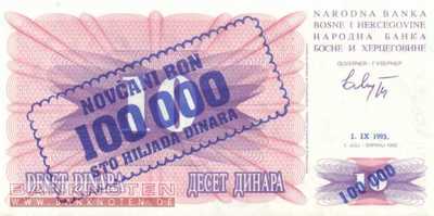 Bosnien Herzegowina - 100.000  Dinara (#034a_UNC)