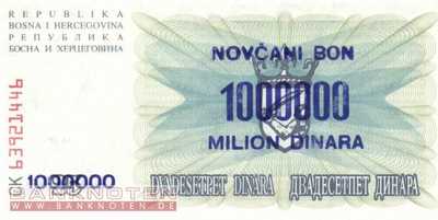 Bosnien Herzegowina - 1 Million Dinara (#035a_UNC)