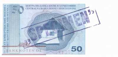 Bosnien Herzegowina - 50  Convertible Pfeniga - SPECIMEN (#058aS2_UNC)