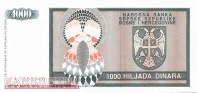 Bosnien Herzegowina - 1.000  Dinara (#137a_UNC)