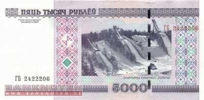 Weissrussland - 5.000  Rubel (#029b_UNC)